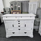 8 drawers 2 doors white  dresser