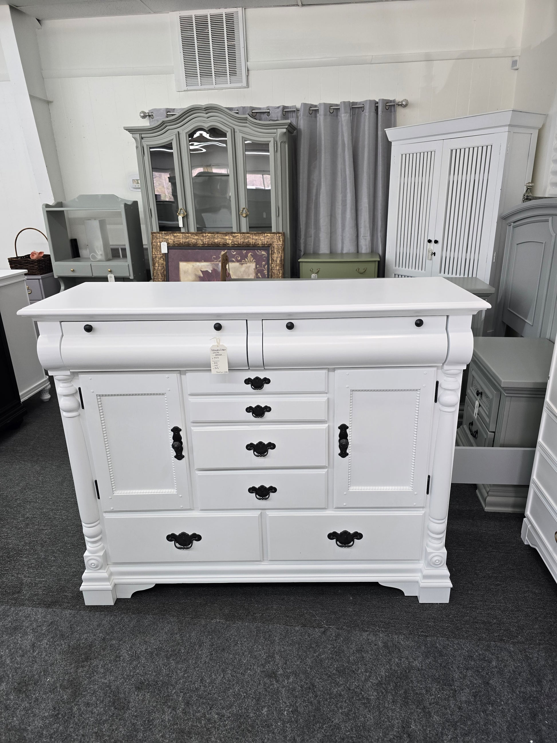 8 drawers 2 doors white dresser – HelloCutieFurniture 8 drawers 2 doors white dresser – HelloCutieFurniture