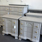 Vintage gray pair of nightstands