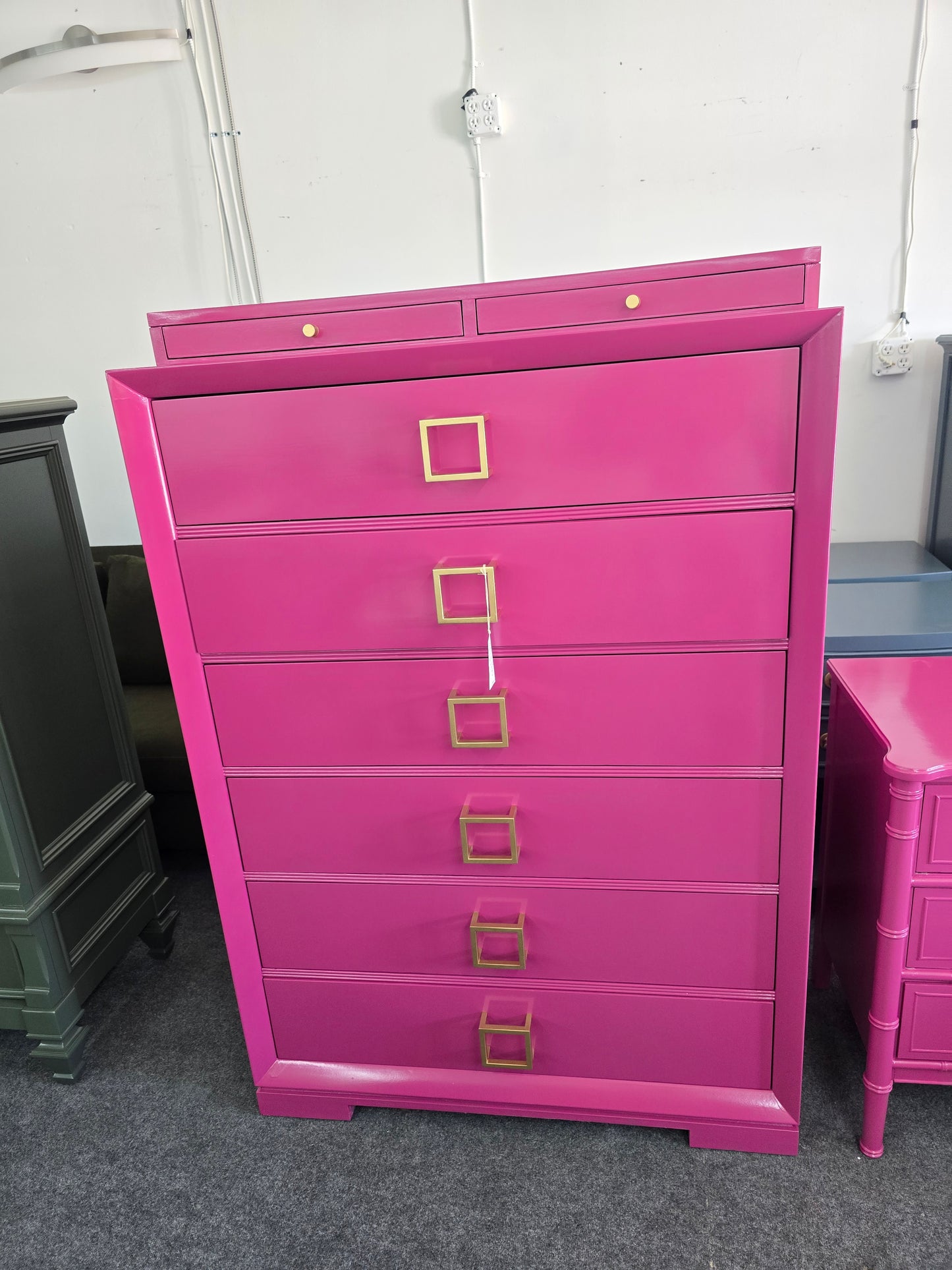 Hot pink gorgeous Michael Weiss tall chest