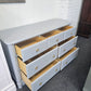 CAPRETTI solid wood gray dresser