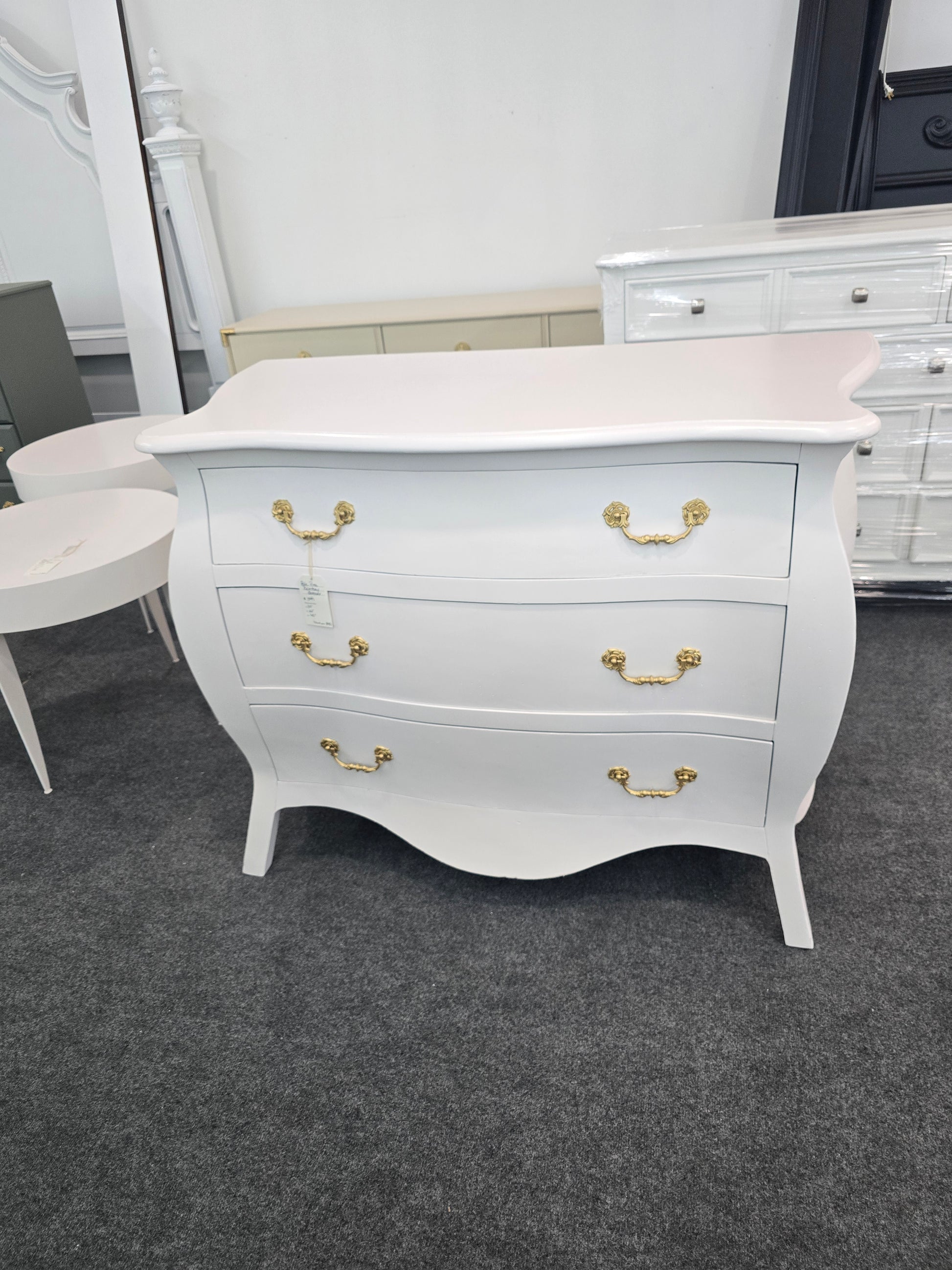 white pink dresser Pale pink bombay dresser – HelloCutieFurniture