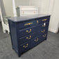 Hickory navy lacquered dresser