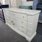 Off white lacquered 10 drawers gorgeous dresser