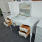 Solid wood french provincial blue Lacquered vanity