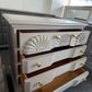 American drew gray vintage dresser