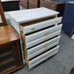 4 drawers blue/gray chest