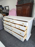 Stanley lacquered white dresser