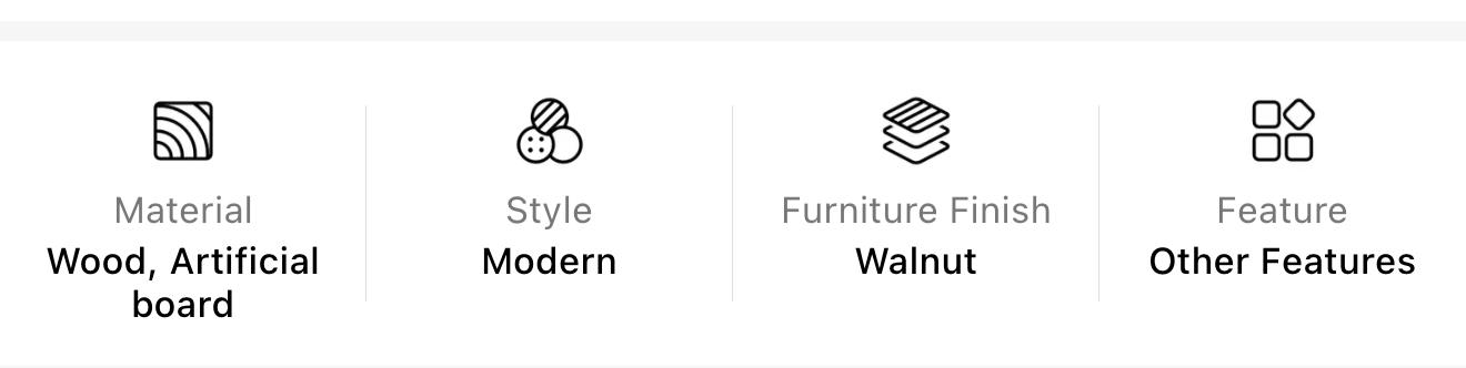 Modern Walnut sideboard - new