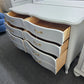 Dixie light gray french provincial dresser