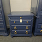 Laura Ashley blue Lacquered nightstand