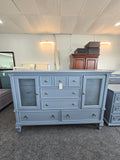 11 drawers 2 doors blue dresser