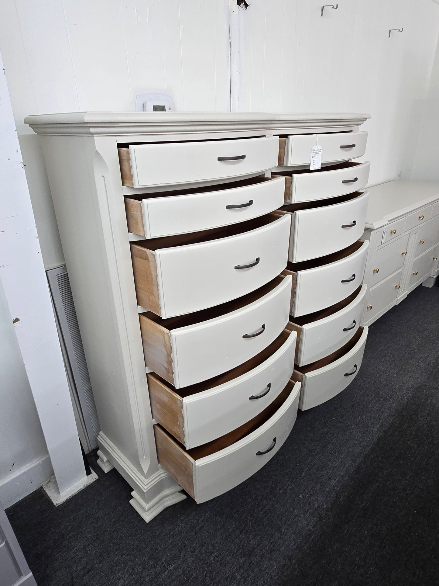 Century destinations solid wood double  chest creamy