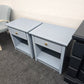 BRAMAN blue set of 2 nightstands