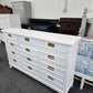 Stanley white 9 drawers dresser