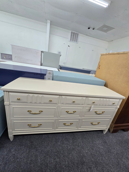 Solid wood Bassett beige Regency dresser