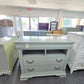 Minty green lacquered Havertys dresser/stand