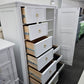 White lacquered Ashley chest/armoire