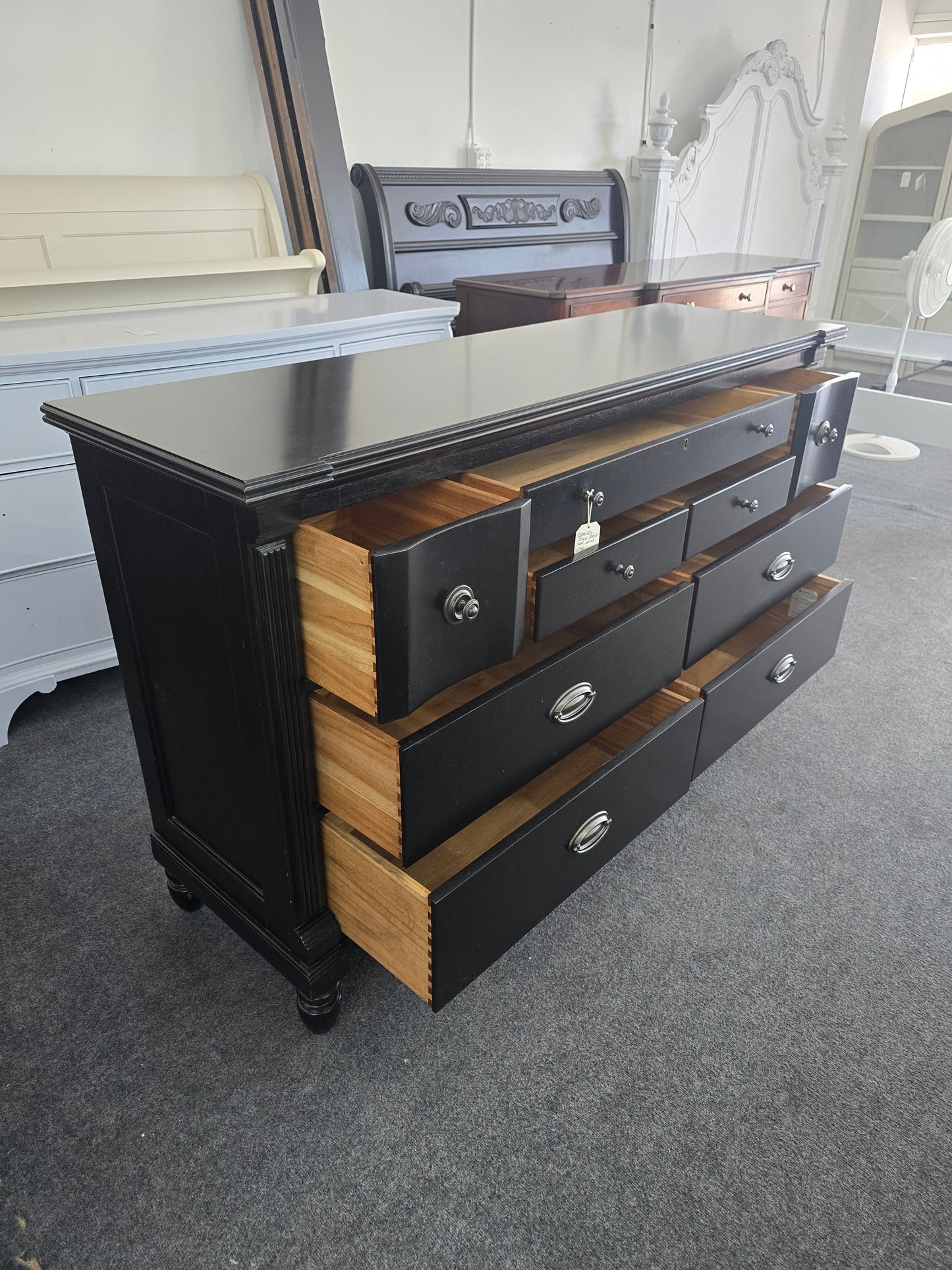 Stanley black dresser