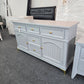 5 drawers / 2 doors gray dresser