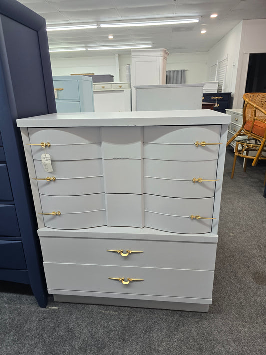 MCM gray/blue chest