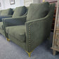 Olive green re upholstered chair