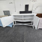 Gorgeous white Distressed rattan buffet