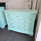 Green lacquer medium dresser