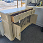 Tropical bamboo beige bar cabinet