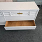 Mid century modern pale pink Bassett dresser