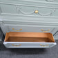 Bassett vintage green gray chest