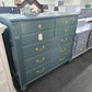TS Berry green lacquered tall dresser