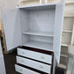 Blue/gray tall armoire