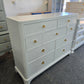 Bassett lacquered icy colored dresser