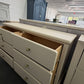 Classic 6 drawers beige dresser
