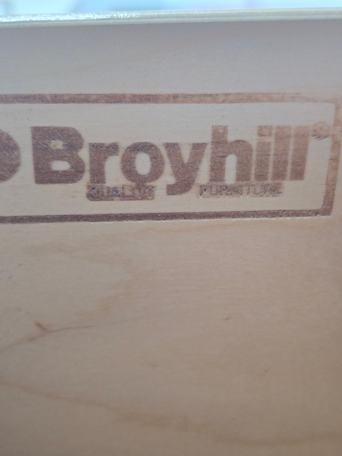 Broyhill tall gray chest