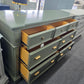 Broyhill olive green lacquered dresser