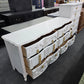 Bassett white Distressed dresser