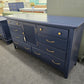 Navy solid wood 8 drawers 1 door dresser