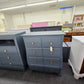 Solid pine blue gray chest