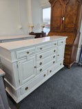 Solid wood white Distressed dresser