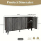 Black gray large Grove Decorative sideboard- new
