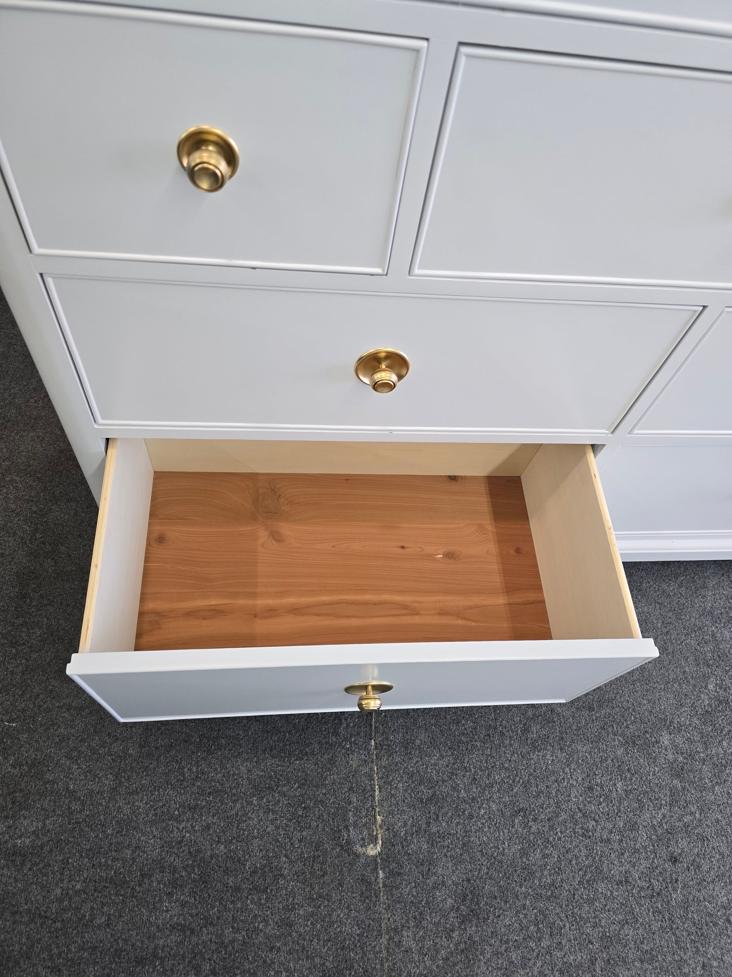 Bassett lacquered icy colored dresser