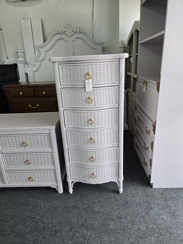 Lexington wicker pink lingerie chest