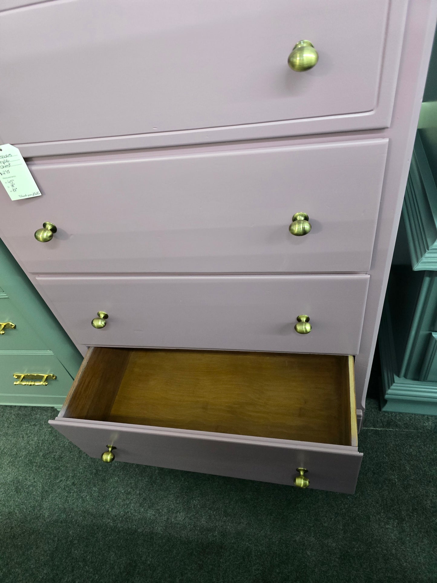 Antique purple chest