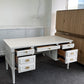 Cute white executive desk