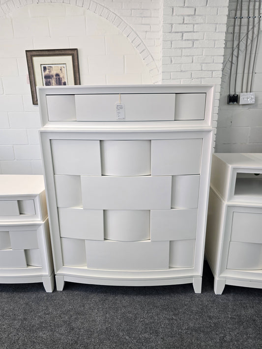 Havertys off white tall chest