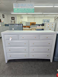 9 drawers gray dresser