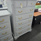 7 drawers gray tall chest