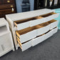 Havertys off white 6 drawers dresser